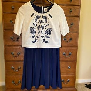 🦋Anthropologie Navy Dress🦋